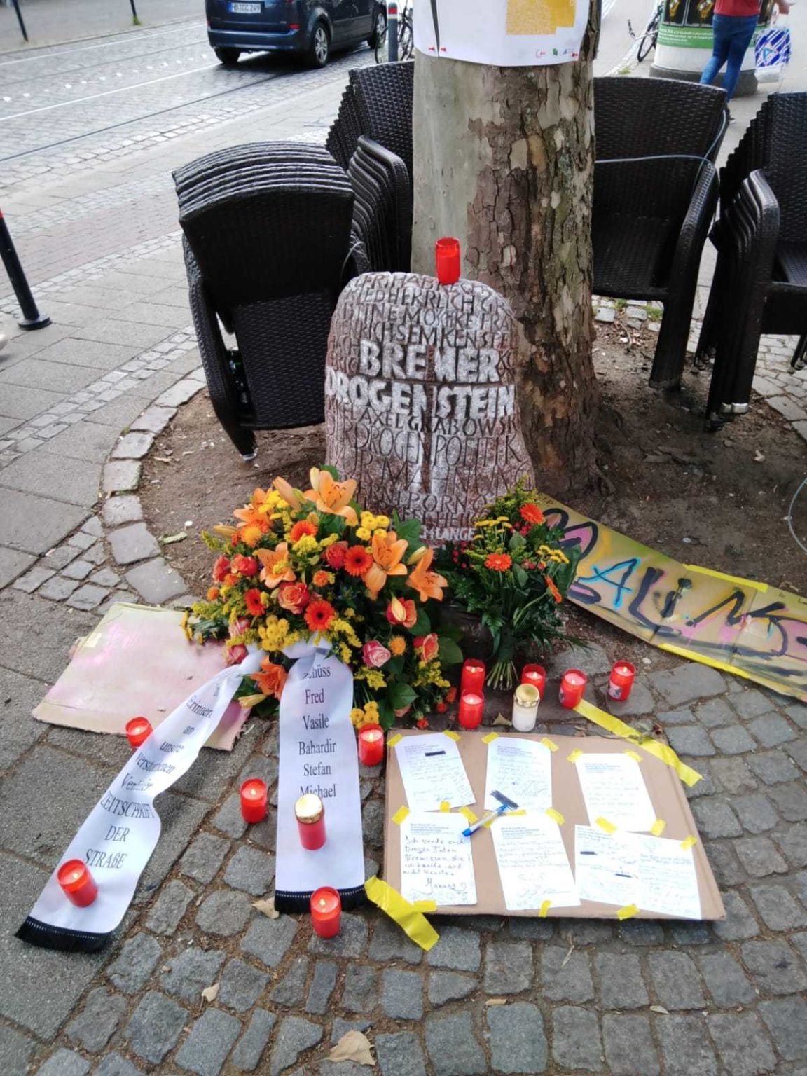 Der Ort des Gedenkens in Bremen 21. Juli Gedenktag