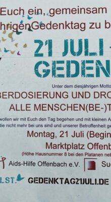 Suchthilfezentrum Wildhof, Aids-Hilfe Offenbach e.V.