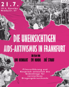 Filmvorführung, Gespräch und Ausstellung
