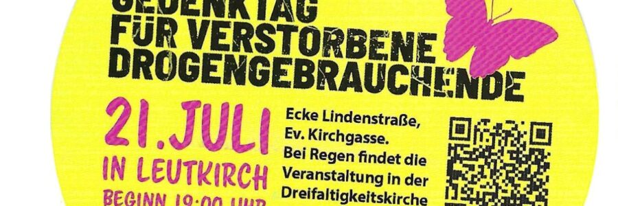 Elternselbsthilfe Allgäu-Oberschwaben Suchtgefährdeter und Suchtkranker, AG Trauer „füreinander da“ der ESBWLV, Jugendhaus Leutkirch & Evang. Kirchengemeinde